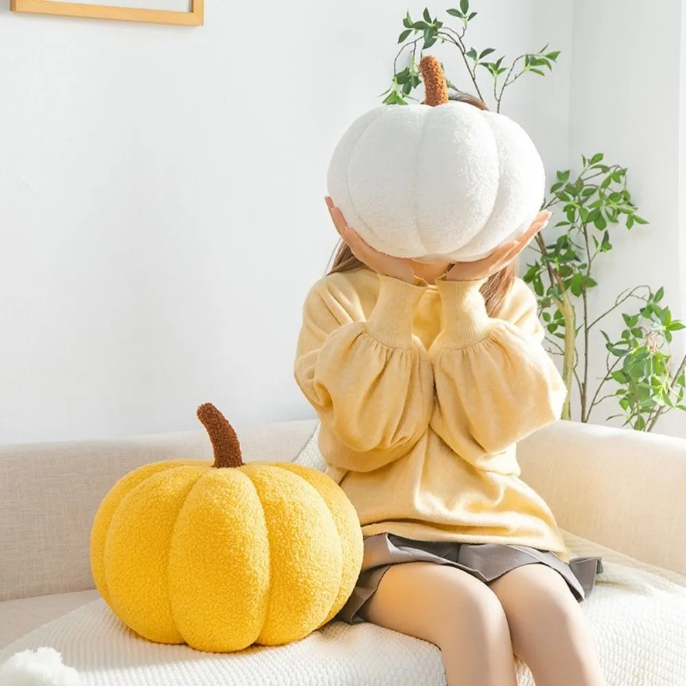 Cuscino di zucca in cotone per decorazioni per la casa Cuscino di zucca morbido e carino Cuscino con schienale morbido simulato di zucca — image 6