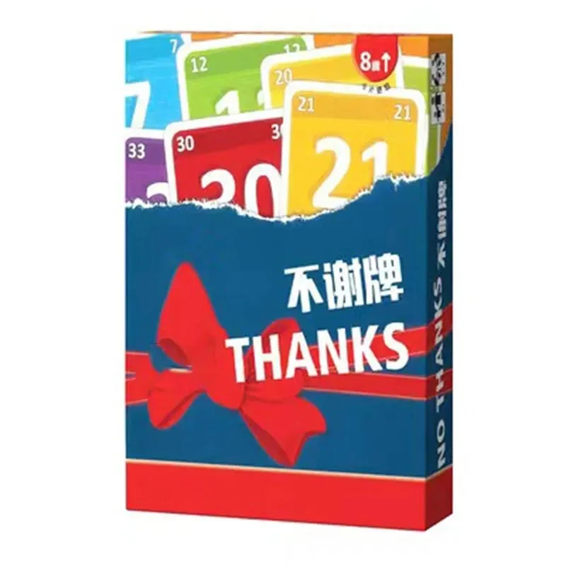 ขอบคุณเกมกระดานการ์ดเกมสนุกสำหรับทุกวัยส่งเสริมเสียงหัวเราะและความบันเทิงสำหรับครอบครัว