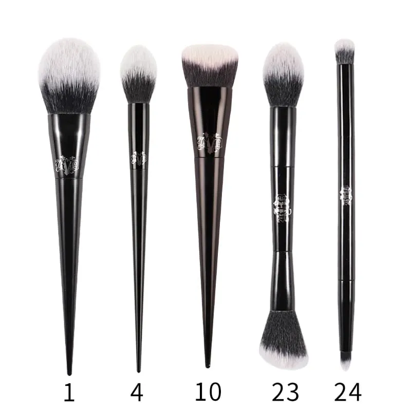 Kat Von D ensemble de pinceaux de maquillage et Kit fond de teint Blush surbrillance correcteur poudre sculptant pinceau fard à paupières marque KVD pinceau de maquillage — image 10
