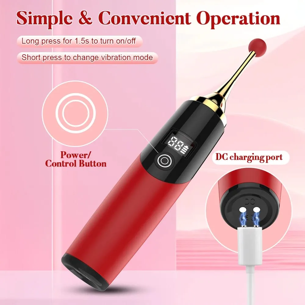 Vibrátor LCD Orgasm Pen Vibrátor 12 režimů Vibrační bod G Ženský klitoris Stimulátor bradavek Přenosný masážní přístroj Sexuální hračky pro dospělé pro ženy 18 — image 5