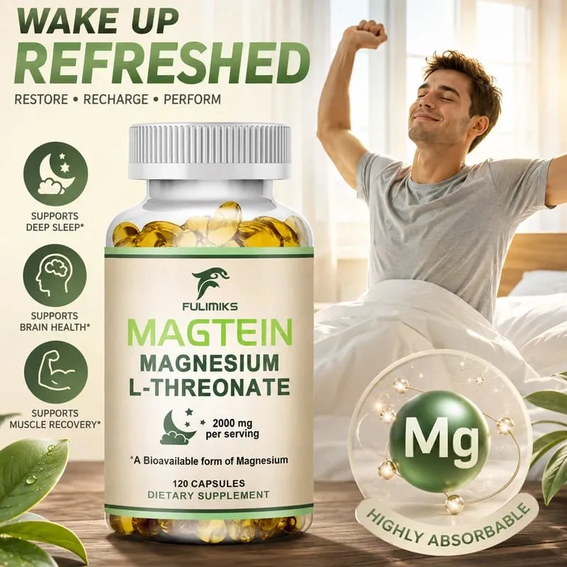 Magnesium L-Threonate Supplement with Magtein Supports Short & Long-Term Memory Cognitive Health Focus Bone & Joint Health — image 4