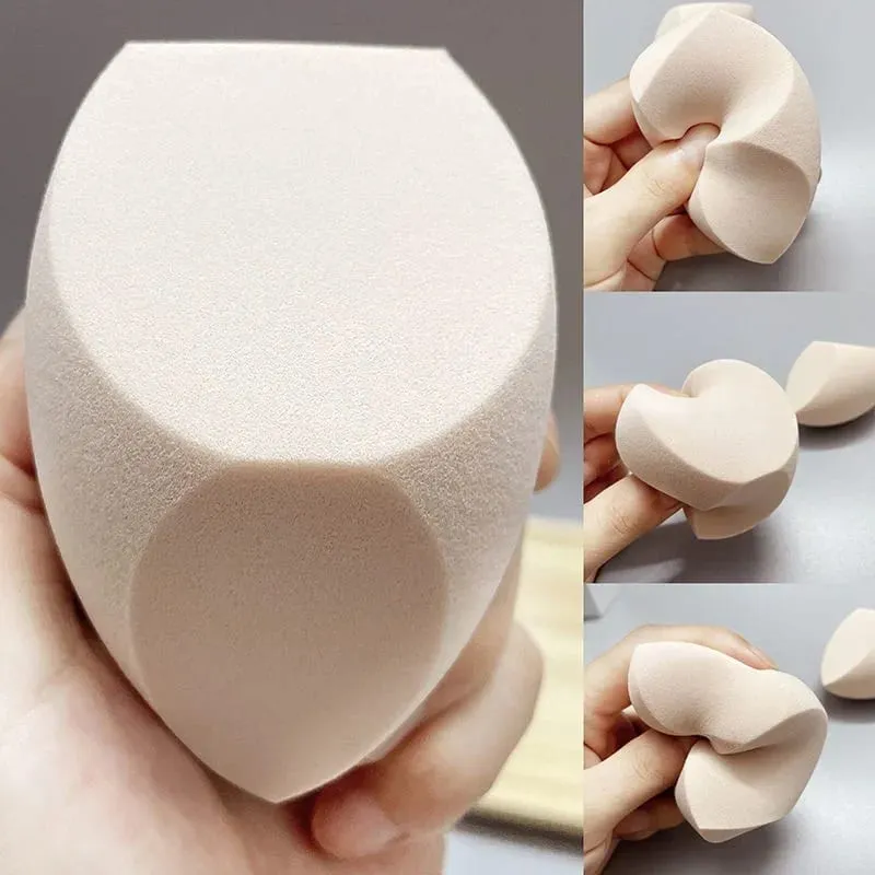 Store størrelse makeup svamp våd og tør dobbelt brug blød makeup foundation svamp pust pulver creme glat pust Make up værktøj tilbehør — image 1