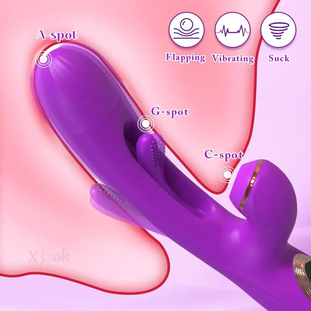 Vibromasseur à succion pour femmes, stimulateur de Clitoris et de point G, gode, masseur vaginal, jouets sexuels vibrants pour femmes adultes de 18 ans et plus — image 3