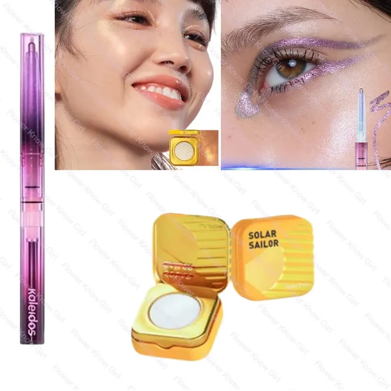 Kaleidos Chameleon Face Eye แต่งหน้าชุดเจลอายไลเนอร์ดินสอ Chameleon อายแชโดว์ Highlighter Chrome Glitter Diamond Powder — image 9