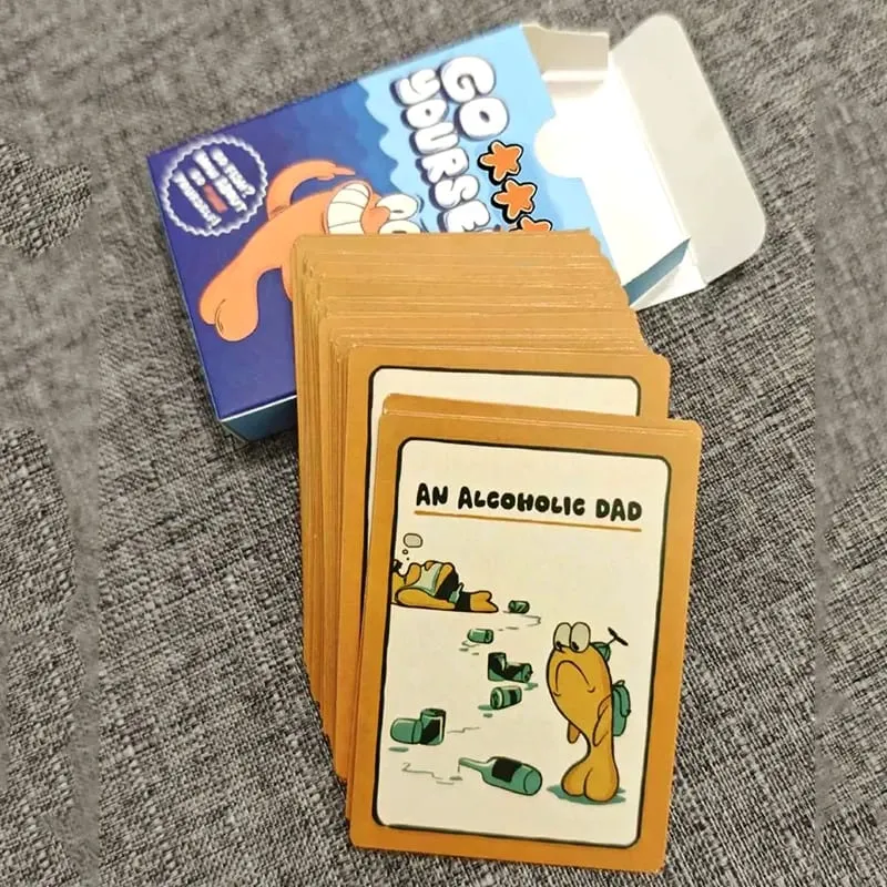 Go Fish Card Game Yourself Fun Gag Gift Permainan Papan Kelakar dengan Permainan Pesta Interaksi Keluarga Malam Twist untuk 2+ Pemain — image 2