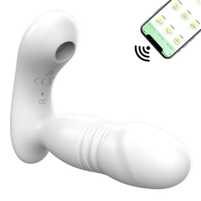 APP-Vibrator, stoßende G-Punkt-Vibratoren und 9 Saugmodi zur Stimulation der Klitoris-Nippel, Anal-Sexspielzeug für Frauen, Sexspielzeug für Erwachsene