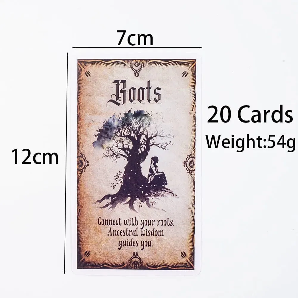 Bilge Cadı Oracle Kartları 20 Adet İngilizce Sürüm Kader Kehanet Tarot Kartları Falcılık Kart Oyunları Parti Masa Oyunu 12x7 cm — image 4