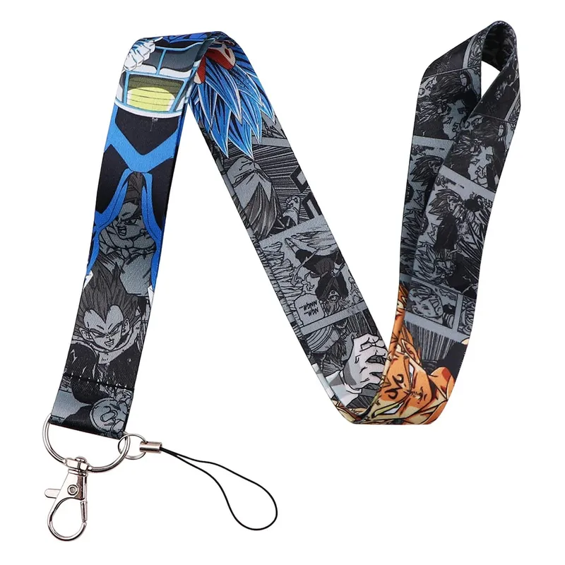 Lanyard Tali Watak Anime untuk Kad ID Kunci Pemegang Lencana Tali Pesona DIY Tali Gantung Sejuk Aksesori Gantungan Kunci Hadiah Cosplay