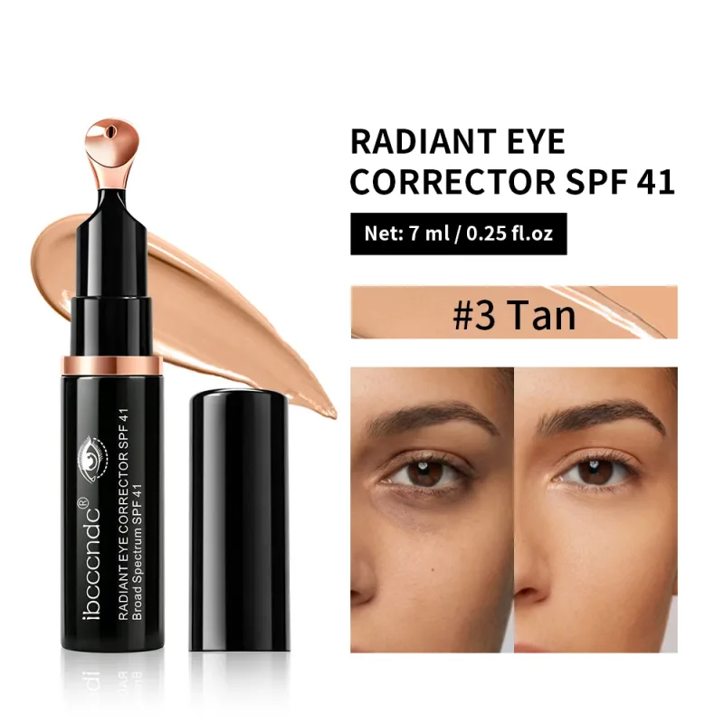 สี Correcting Eye คอนซีลเลอร์ SPF 41 Peptide Ceramide Anti-Aging Dark Circle Brightening ปั๊ม Cooling หัวนวด