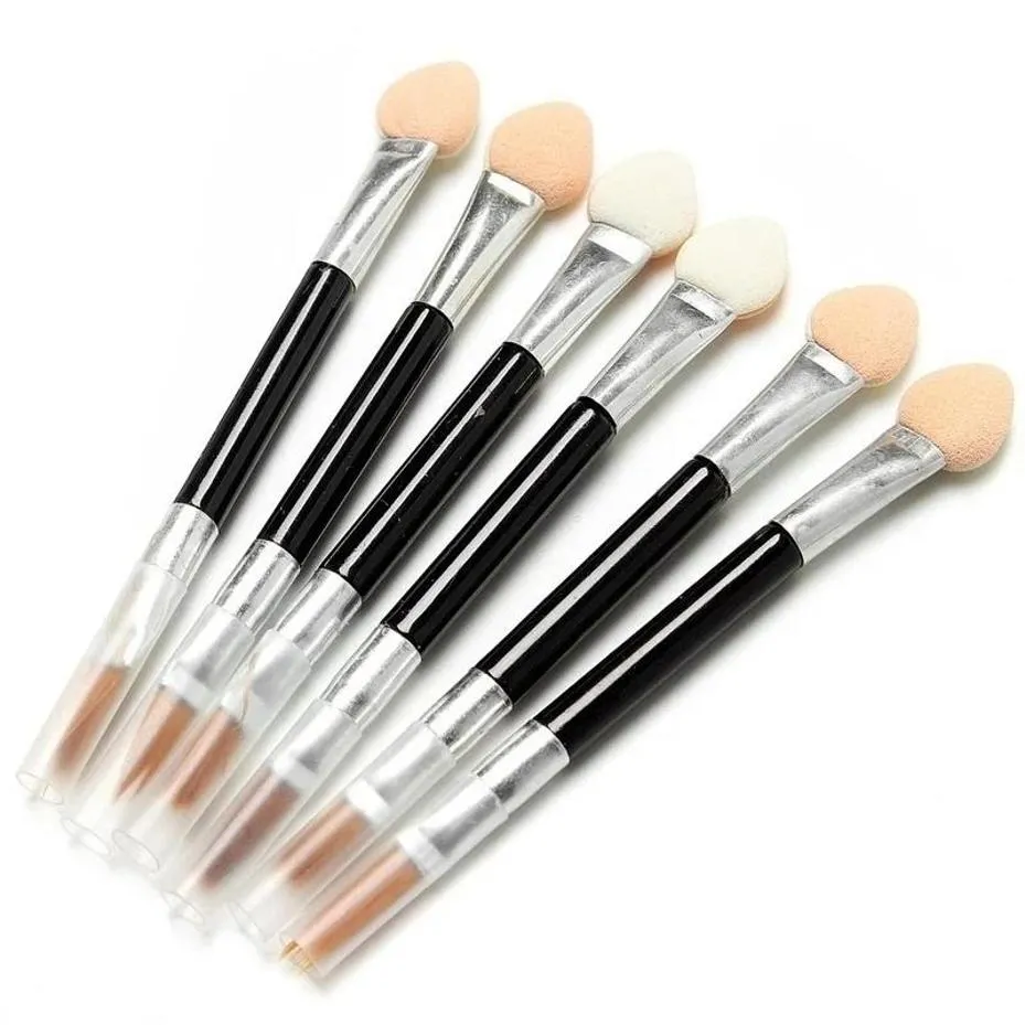 10 ks aplikátor oboustranné kosmetické štětce pro ženy make-up oční stíny tužka na oči houba sada štětců na rty jednorázový štětec na make-up — image 4