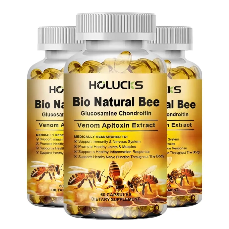 Bio Natural Bee Supplement with Apitoxin & Glucosamine Support Nerve Function Flexibility Alleviate Stiffness Confidence — image 9