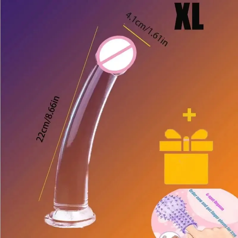 Dildo realistico trasparente Forte ventosa senza vibratore Masturbatore per donne Pene realistico anale Giocattoli del sesso per le donne Sex Shop 18 — image 8