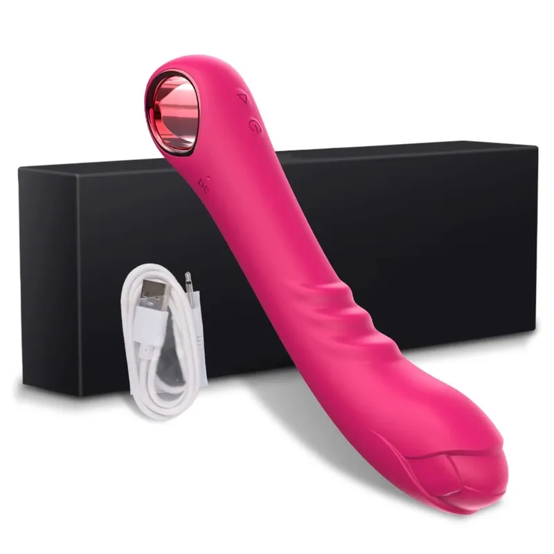 Stimolatore del clitoride del punto G delle donne del vibratore del pene Potente massaggiatore di vibrazione Bacchetta stimolatore del clitoride Giocattoli adulti del sesso Masturbatore — image 9