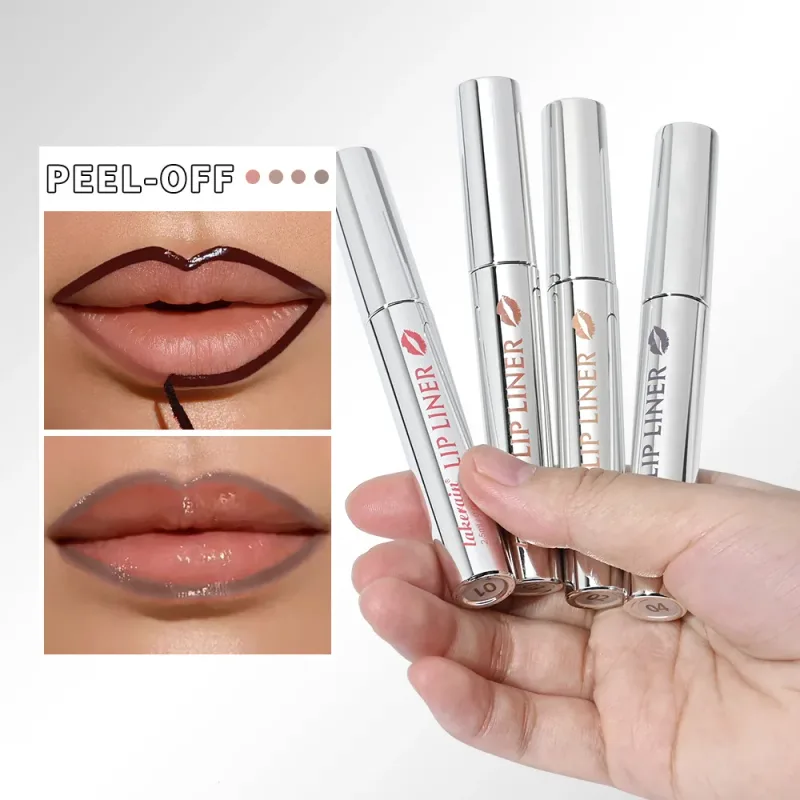 Lakerain Peel Off Lip Liner, wasserfest, wischfest, langanhaltende Farbe, lichtecht, hydratisiert, nährt das Lippenkontur-Make-up — image 5