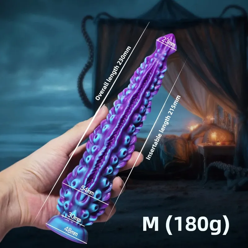 Fantasy Octopus Tentacle Anální dildo Dlouhá penetrační zástrčka Realistický stimulátor Gspot Sexuální hračka anální dilatátor 18+ — image 8