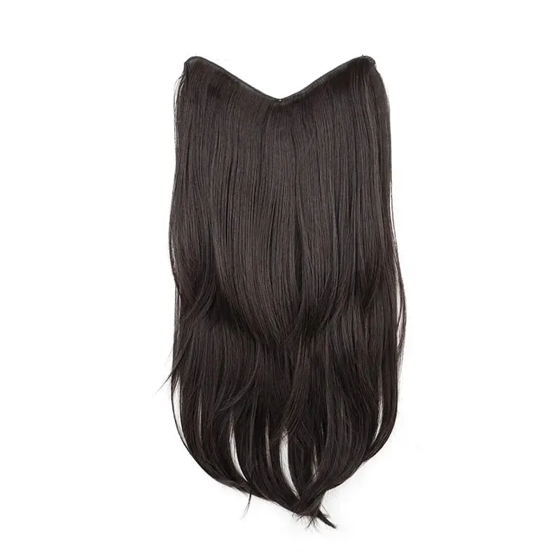 22 นิ้วสังเคราะห์ยาว Micro CURLY Layered Hair EXTENSION Patch ธรรมชาติที่มองไม่เห็น One Piece วิกผมสำหรับผู้หญิง — image 12