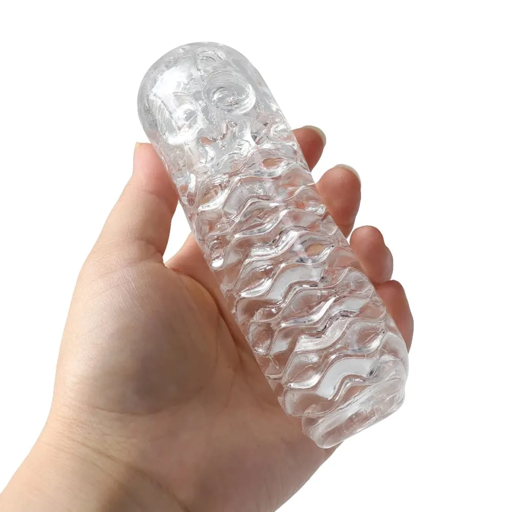 Masturbazione per uomo Pene Piacevole Dispositivo per tazza aeronautica Morbido Tasca trasparente Manica vaginale Addestramento 18 Giocattoli erotici per adulti — image 4