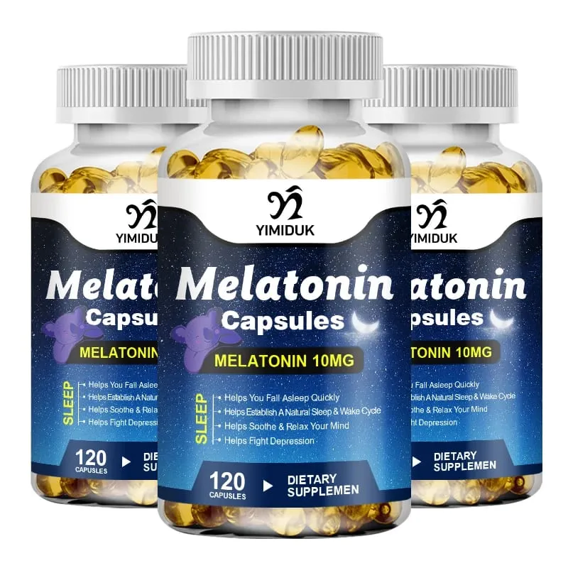 Melatonina 10mg Integratore alimentare per il sonno No Habit Sonno profondo Contiene melatonina - Sonno sano - 120 Capsule — image 10