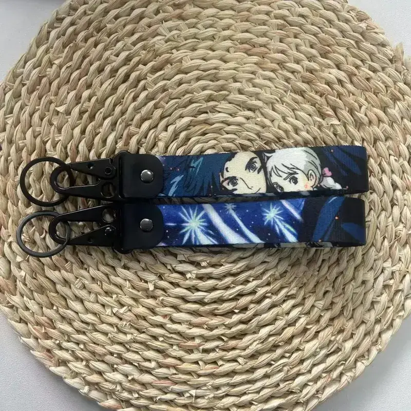 Portachiavi con becco d'aquila Figure anime Cordini corti utilizzati nel porta badge con corda telefonica Cordino portatile con pendente USB — image 8