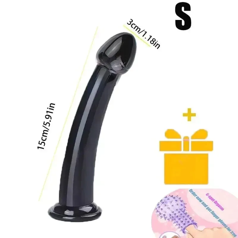 Dildo realistico trasparente Forte ventosa senza vibratore Masturbatore per donne Pene realistico anale Giocattoli del sesso per le donne Sex Shop 18 — image 18