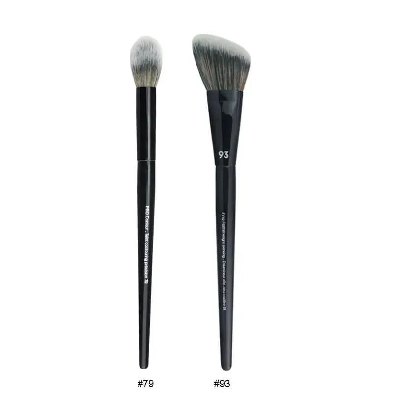 2pcs/set Pro Black Makeup Brushes Synthetic hair Powder Eye Shadow Smudge Highlight Foundation Airbrush Diffuser Make Up Brush — image 24