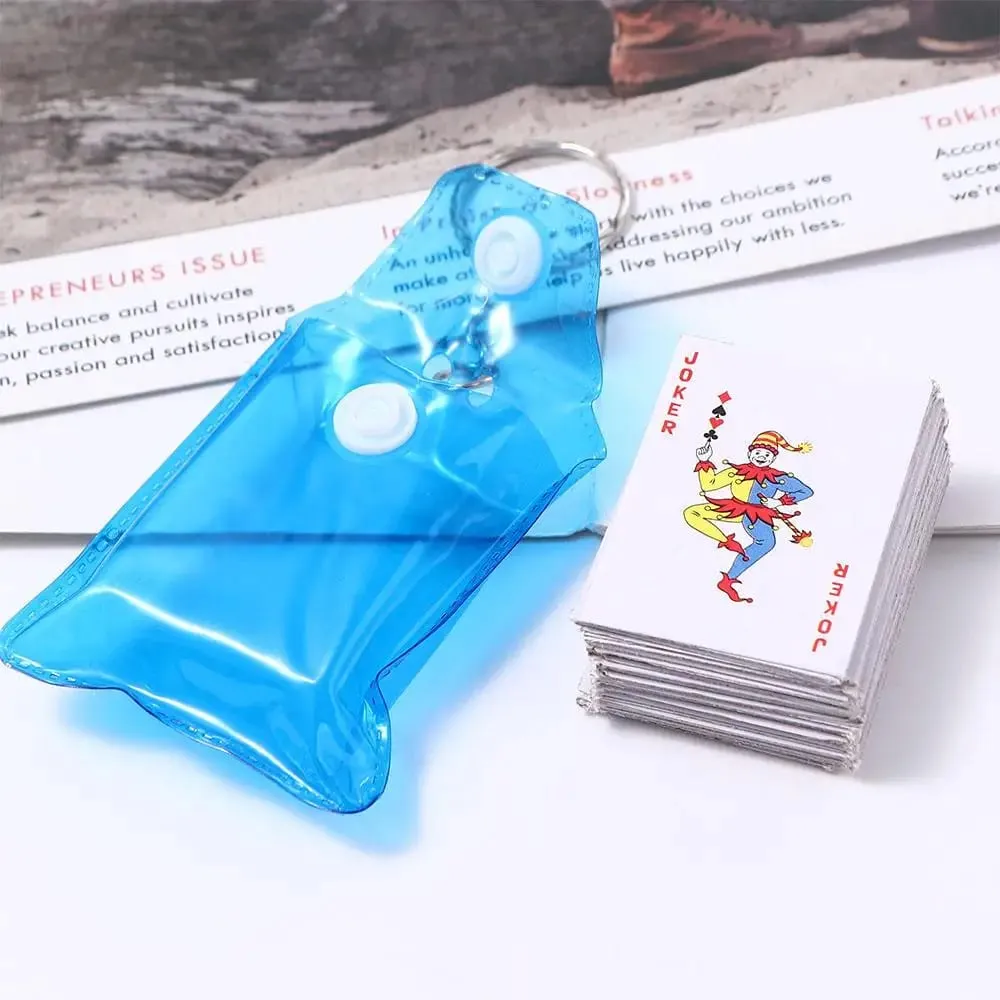 Mini cartes à jouer portables, porte-clés de Poker, petit jeu de société, 4x3cm, jeu de couleur aléatoire, cadeau créatif pour enfant — image 5