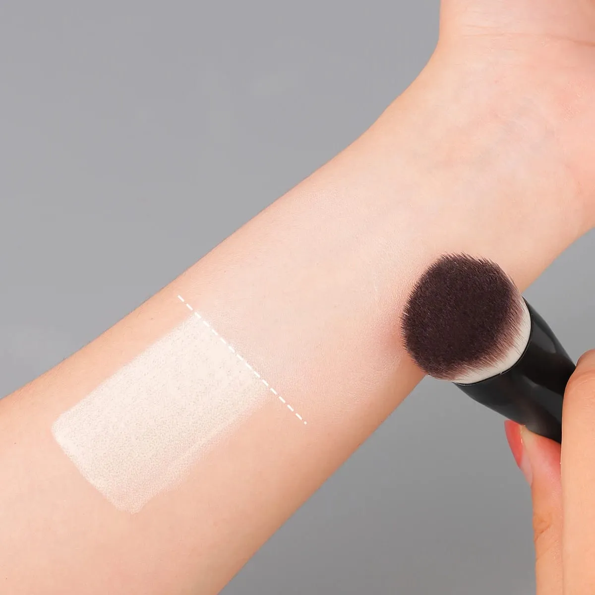 Make-up kwasten Foundation Concealer Schuine naadloze hoes Synthetische donkere cirkel Vloeibare crème Cosmetica Contourborstel Beauty Tool — image 6