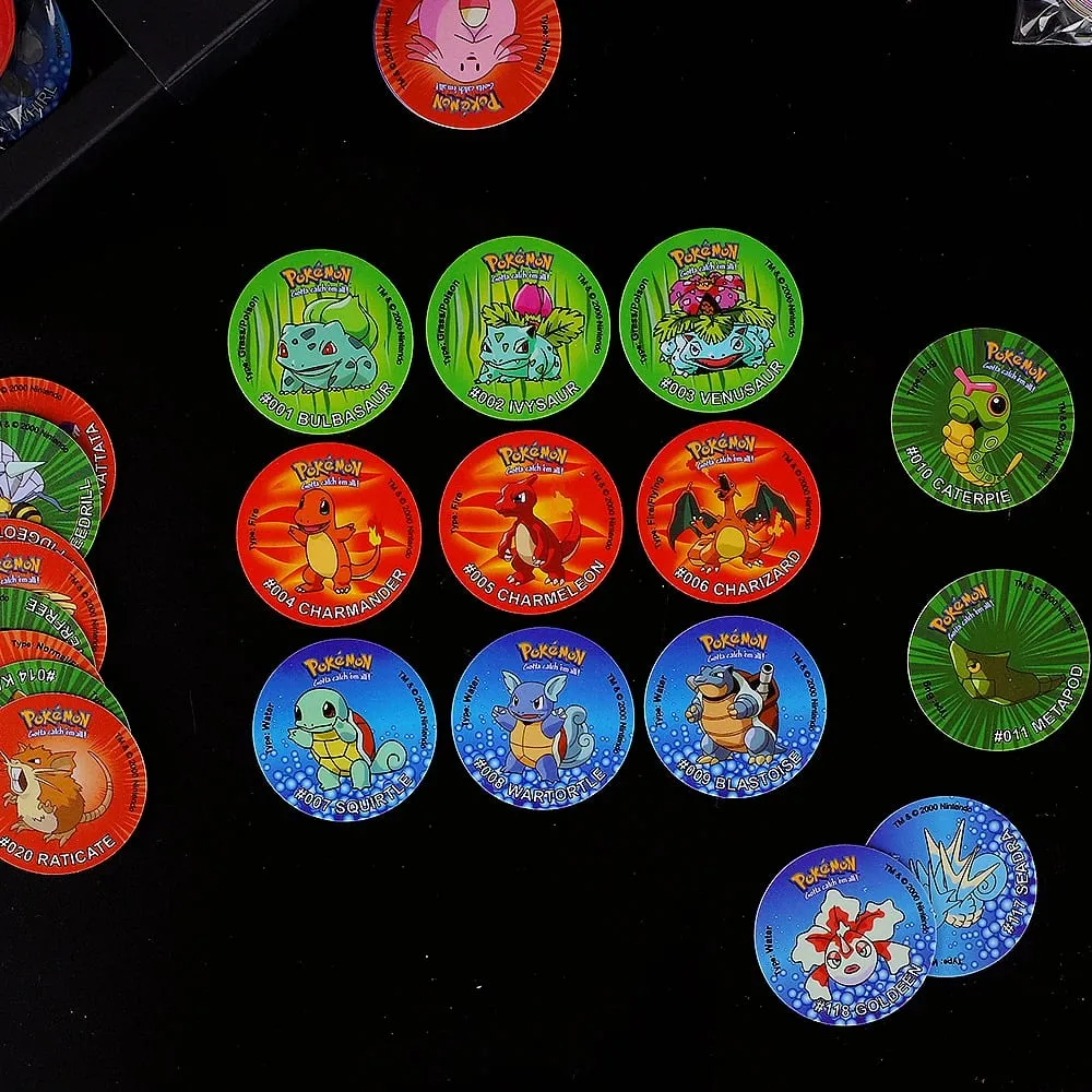 1a/2a/3a edizione Ash Ketchum Starter Tap Collection Card per Poke mon Tazos Album Trainer Round Pogs Cheetos Chipitaps — image 2