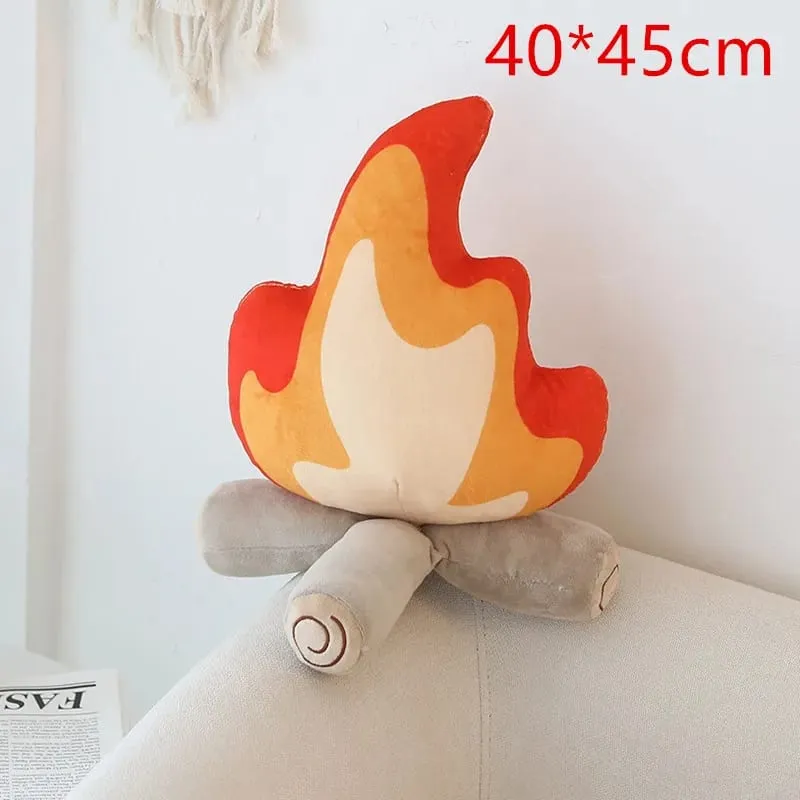 30cm/45cm Sjov Simulering Bål Plys Legetøj Blødt udstoppet tegneserie Ilddukke Stue Gulvpude Pude Dekor Gave — image 11