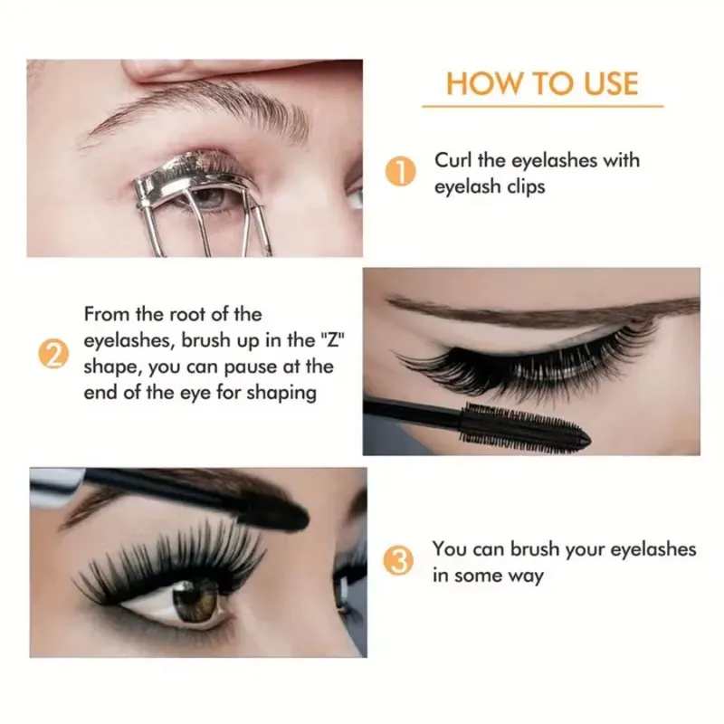 Waterdichte 4D Mascara Dikke Lange Smudge-proof Mollige Gecodeerde langdurige Curling Grote Oogmake-up Makeup Tools — image 3