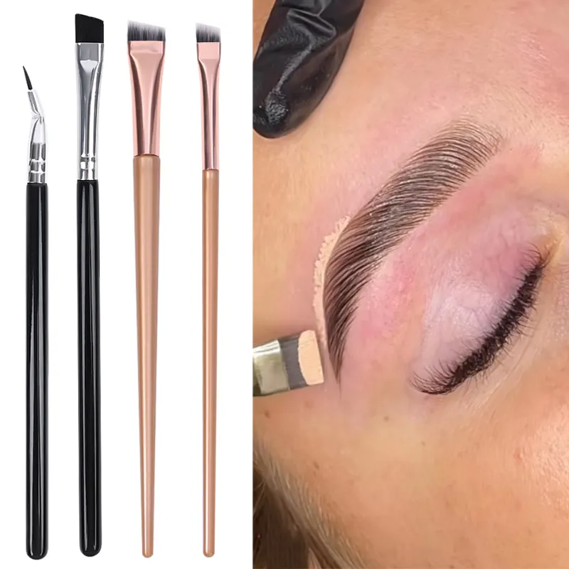 Berus Celak Kening Profesional Bilah Bersudut Lembut Nipis Contouring Kening Pelapik Mata Berus Makeup Mata Wanita Alat Solekan — image 2