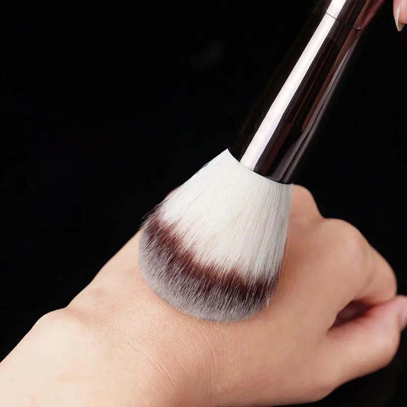 1pc Hourglass Powder Contour Berus solek Pemerah Pipi Bedak Berus solek pemegang logam Concealer Bronzer high end dengan kotak — image 4