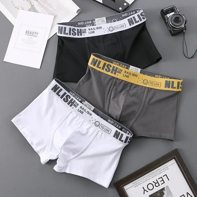 [Bloom the love] Marke Solide 1 stücke/3 stücke Boxer Männer Unterwäsche Baumwolle Boxershort Herren Boxer Mann Cuecas masculina Größe M-3XL nl-112