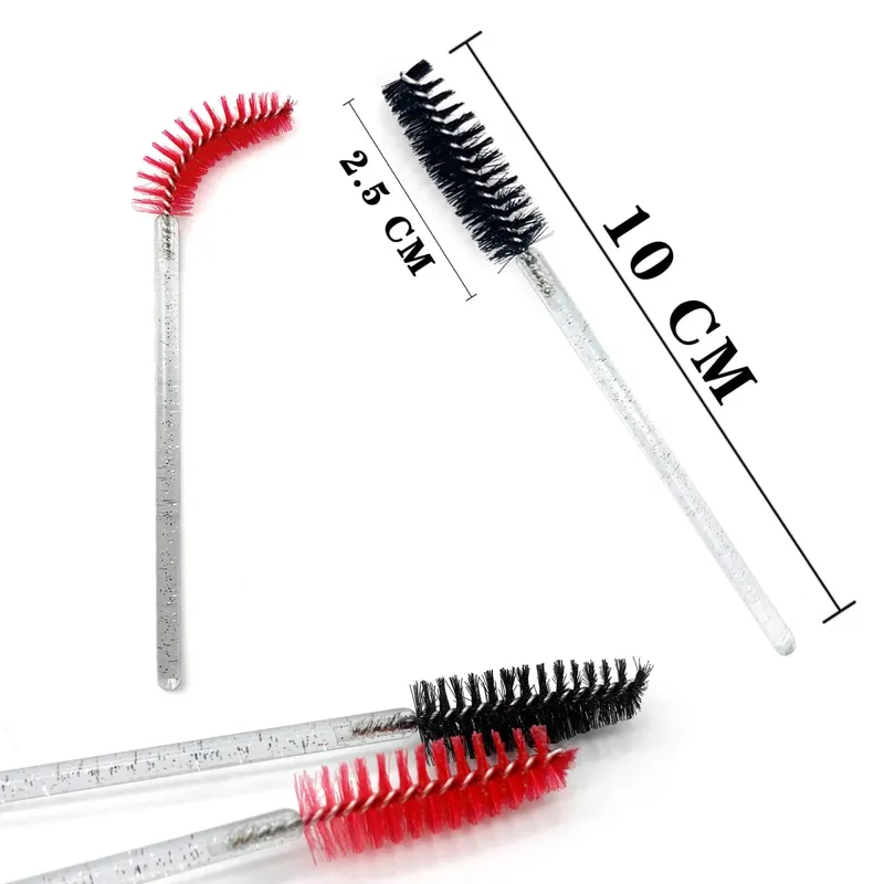 Einweg-Wimpernbürsten mit Kristalldiamantgriff, Wimpernbürste, Augenbrauen-Mascara-Stäbe, Wimpernverlängerungszubehör, Make-up-Werkzeuge — image 4