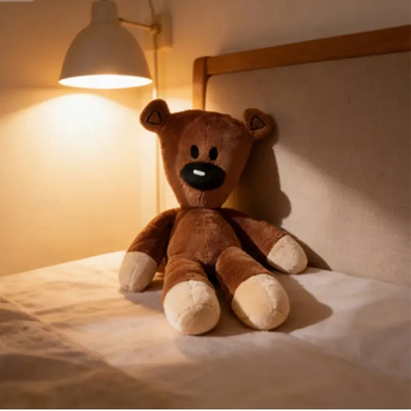 27cm Fun Mr Bean Teddy Bear Plush Toy Stuffed Animals Cute Coffee Bear Baby Stuffed Doll Mini Pillow Decor Soft Children Birthda — image 2