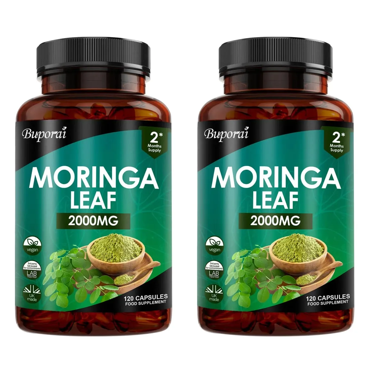 Kapsułki z liści Moringa - Wspomagają zdrowie układu trawiennego i jelit Przeciwutleniacze Odżywia skórę Poprawia poziom energii — image 8