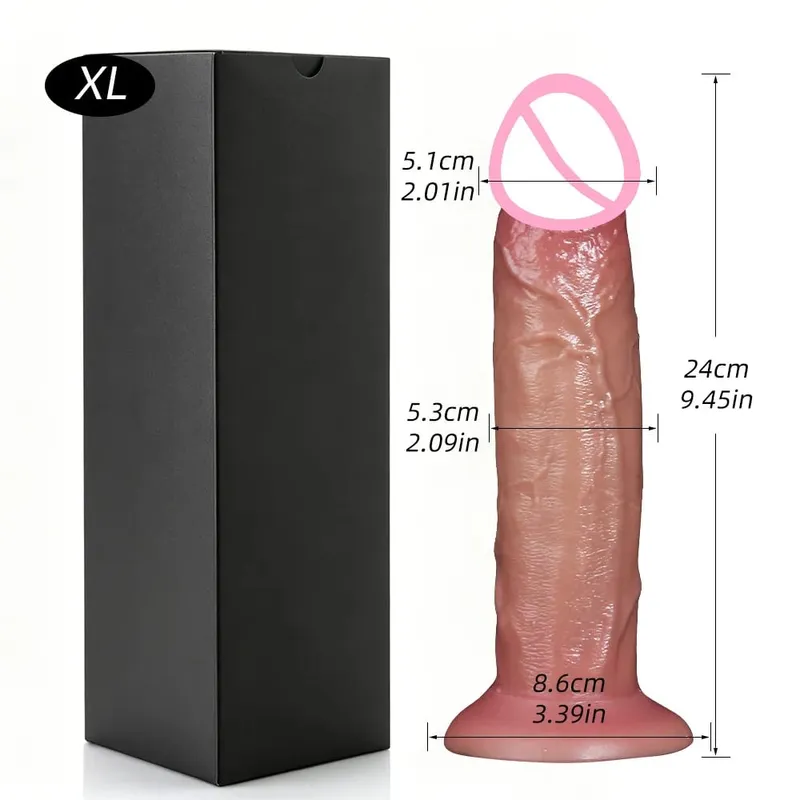 Realistischer Silikondildo mit Saugnapf G-Punkt Analdildos Strapon Dick Analplug Masturbator Erwachsene Sexspielzeuge für Frauen — image 23
