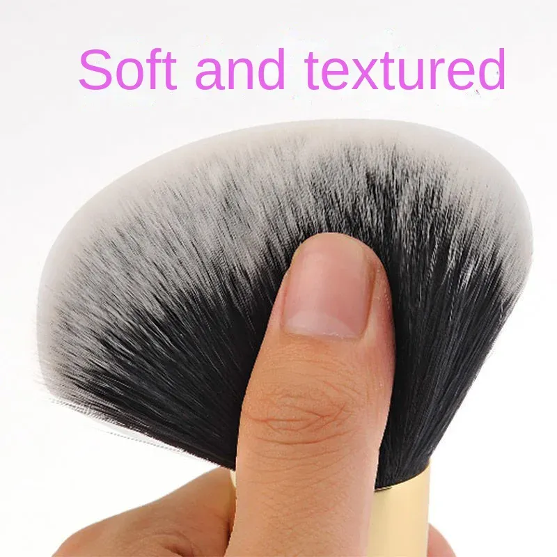 Pinceau à poudre libre pour fond de teint, Blush, surligneur, pinceaux de maquillage professionnels, cosmétiques pour grand visage, cheveux doux, outils de maquillage pour femmes — image 5