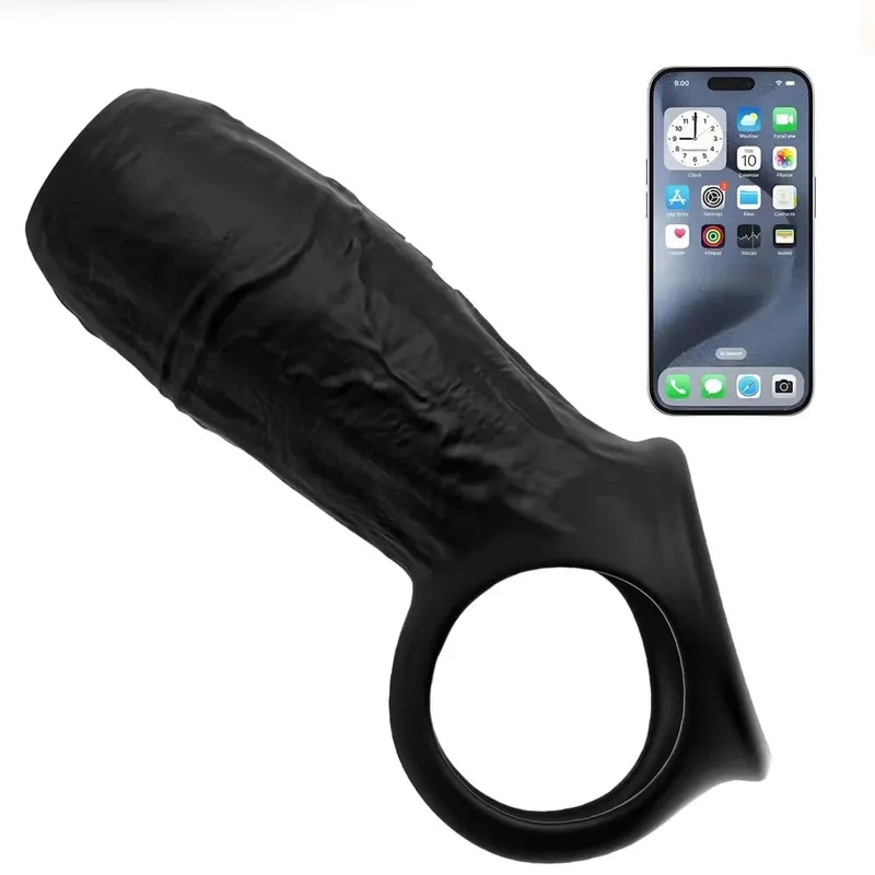 Vibrating อวัยวะเพศชาย Cock แหวนอวัยวะเพศชายแหวน Vibrator อวัยวะเพศชาย Extender G จุดกระตุ้นชายคู่ผู้ใหญ่เพศของเล่นสำหรับผู้ชาย