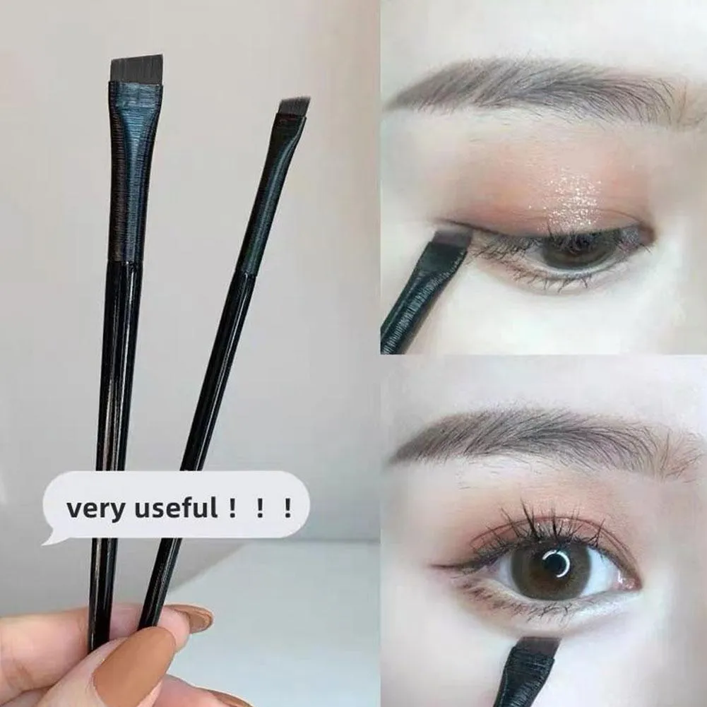 Øjenbryn Eyeliner børste Lille vinklet lille vinklet øjenbryn kosmetisk liner 1 stk børste makeup børster konturværktøjer bryn børste — image 3