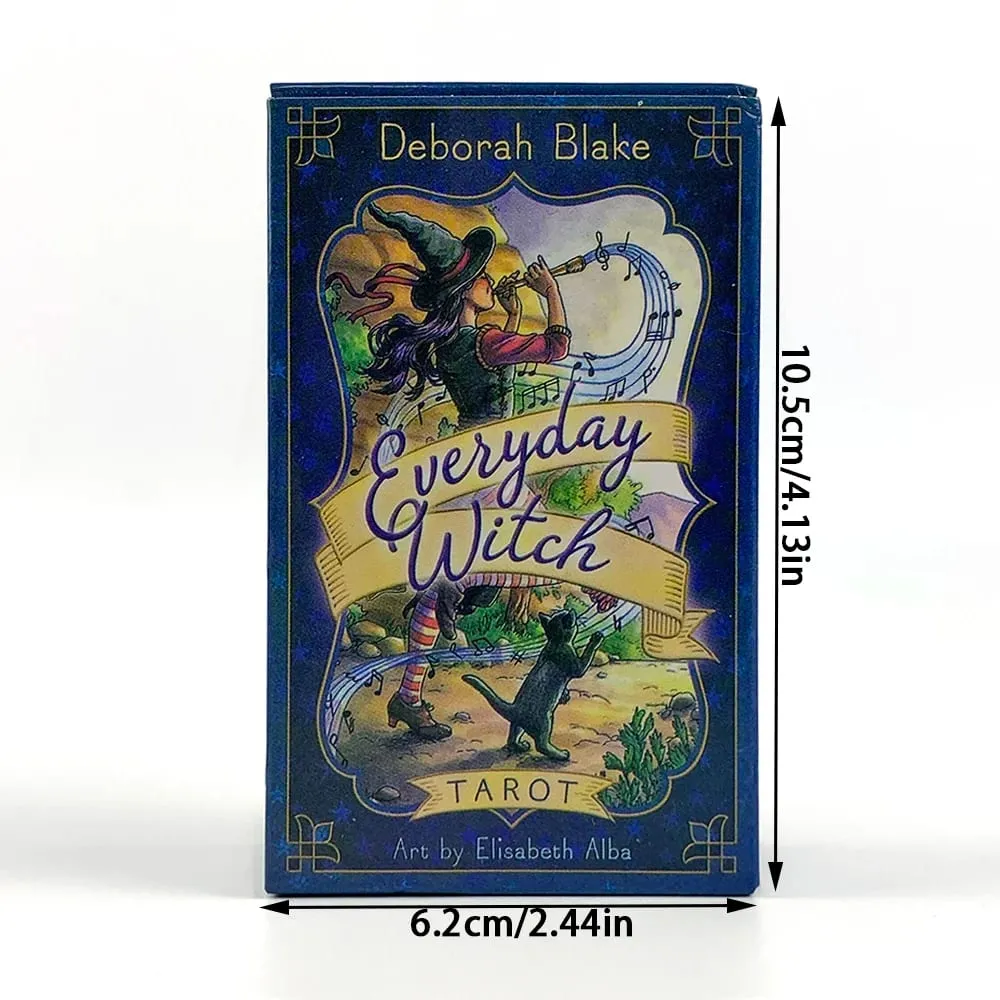 1 scatola di tarocchi delle streghe di tutti i giorni con guida - Set di 78 carte Gioco per feste a tema stregoneria Pratiche carte dei tarocchi magici