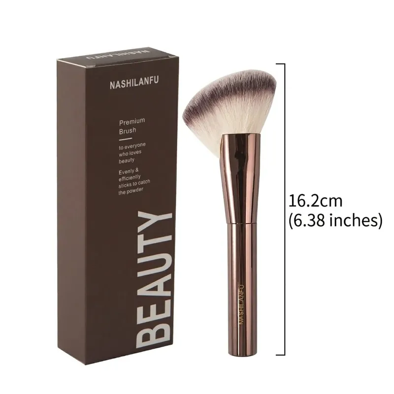 Serie de brochas de maquillaje, base en polvo, corrector, colorete, contorno, sombra de ojos, delineador de ojos, punteado, resaltador, cepillo para esculpir — image 15