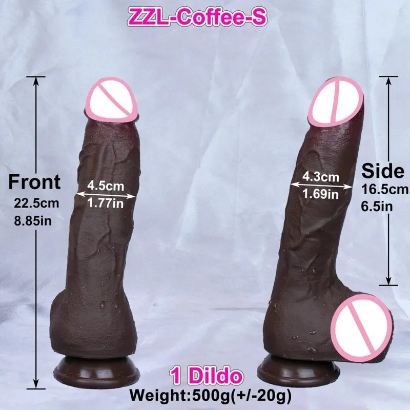 4 Sizes Realistic Soft Big Dildo Double Silicone Thick Huge Penis Woman Man Anal Sex Toy Gay Masturbation Suction Cup Dick