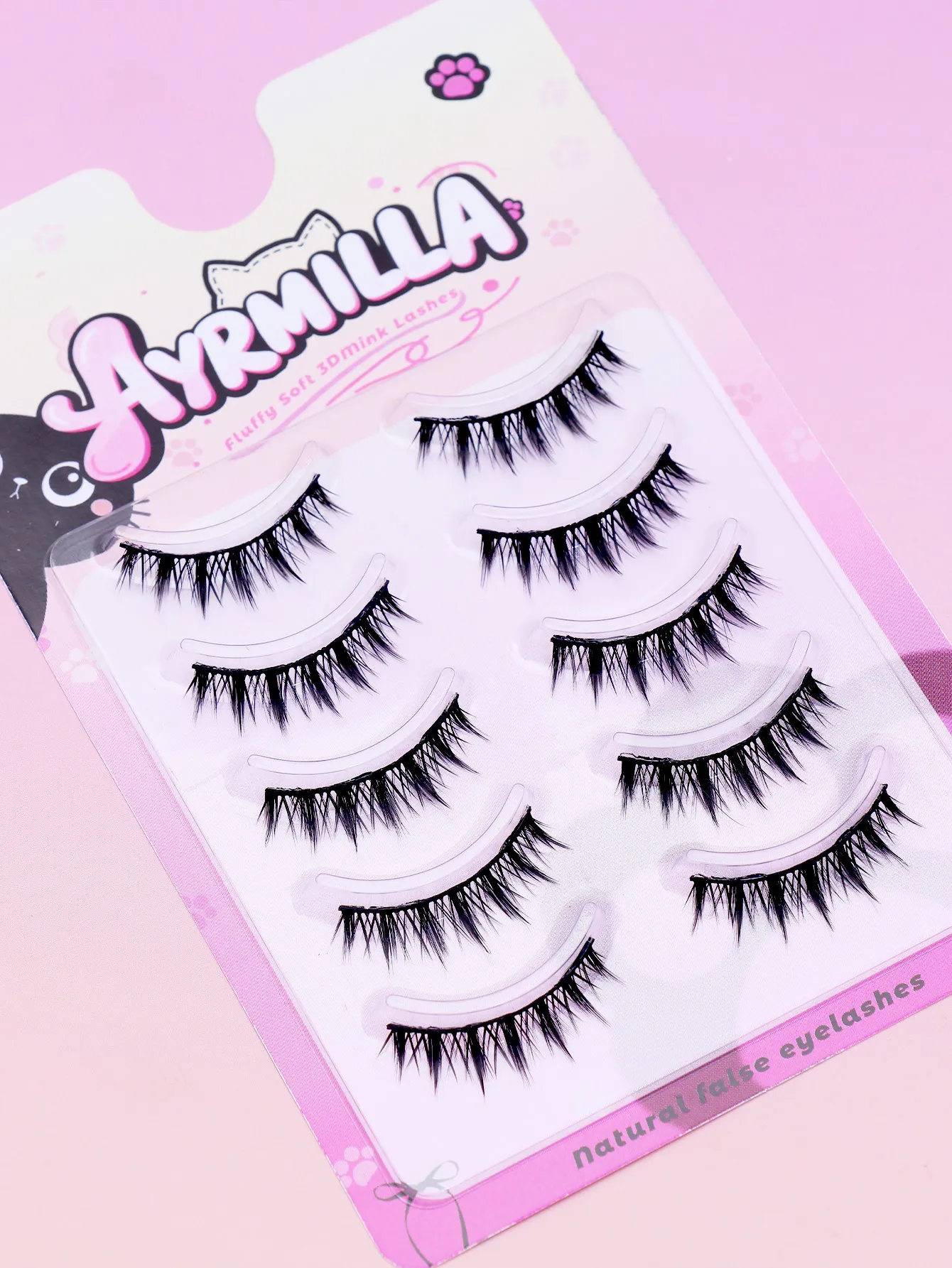 Spiky Devil Cat-Eye ריסים מלאכותיים 5-10 מ"מ Wispy Spiky Strip ריסים Natural Fluffy Fox Eye הארכת ריסים רך כמו מינק תלת מימד — image 5