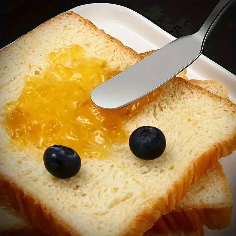 Penyebar Mentega Keju Keluli Tahan Karat - Pisau Serbaguna untuk Sandwic Jams Perasa Roti & Pembuka selera Pati Dapur — image 3