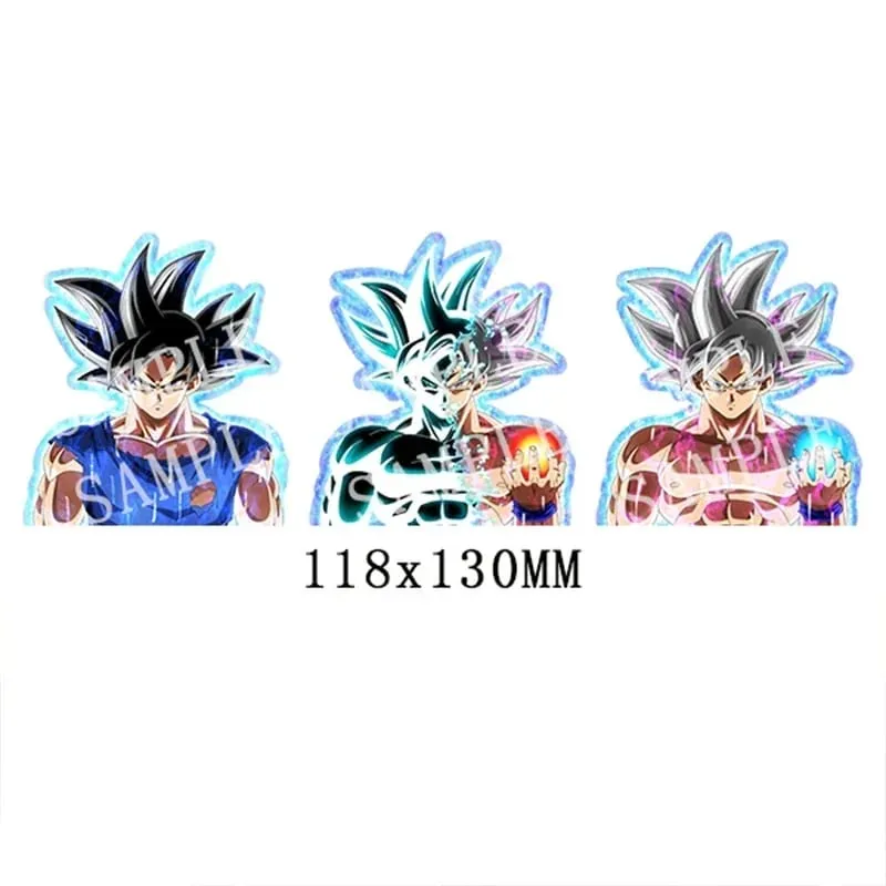 Anime 3D Lenticular Sticker Goku Vegeta Waterproof Decals for Car Refrigerator Skateboard Etc.kid's Gifts
