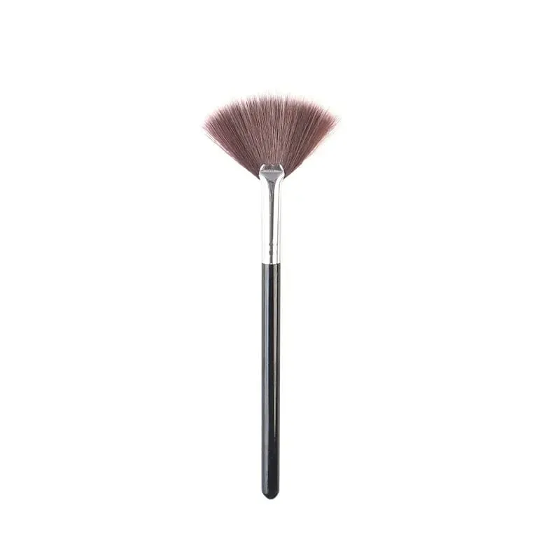 5 ชิ้นแปรงพัดลมแปรงหน้าแปรงแต่งหน้านุ่มเครื่องสำอาง Applicator เครื่องมือด้ามไม้และเส้นใยนุ่มสำหรับหน้ากากลอกไกลโคลิก — image 4