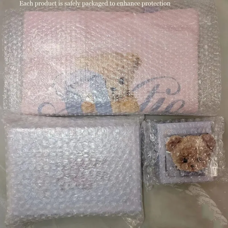 Flower Knows Kit per il trucco Sweetie Bear Palette di correttori Fard in raso di seta Gelatina per labbra Specchio Clip per capelli Borsa per trucco Mini Set di cipria — image 6