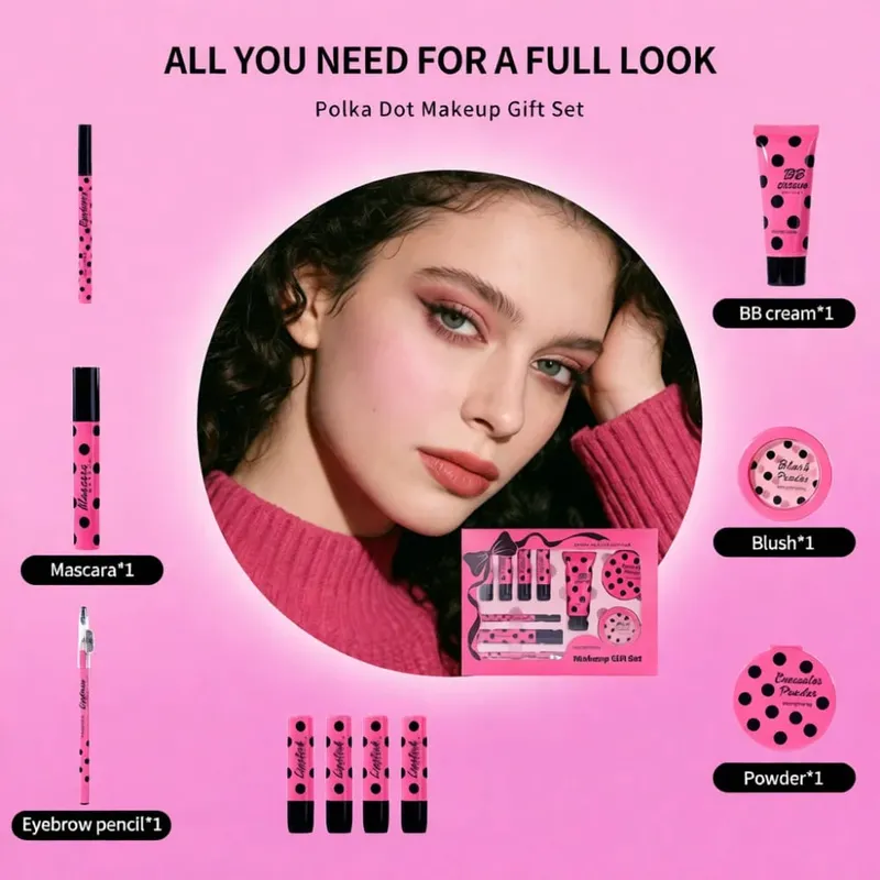 Complete Beauty Cosmetic Makeup Set For Hengfang Face Palette Eyeshadow Lipstick Tools Travel Friendly Gift Case — image 3
