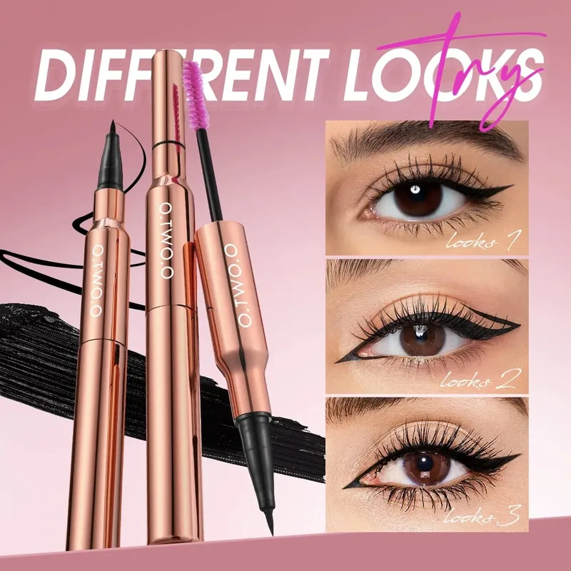 O.TWO.O 9st Full Makeup Ansiktsinställning Powder Primer Base Mascara Eyeliner Pen Ögonbrynsfärgad Läppstift Ögonskuggasminkning för kvinnor — image 5